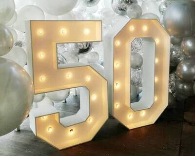 Numéro chiffre géant à led