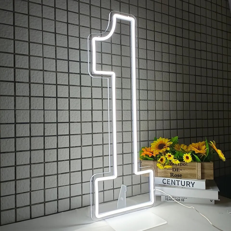 Numéro chiffre géant neon led