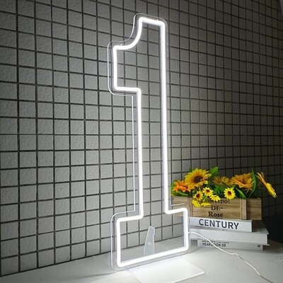 Numéro chiffre géant neon led