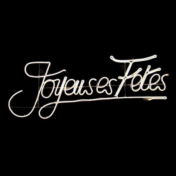 Néon enseigne Joyeuses Fêtes