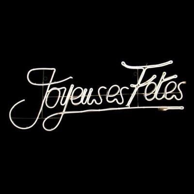 Néon enseigne Joyeuses Fêtes