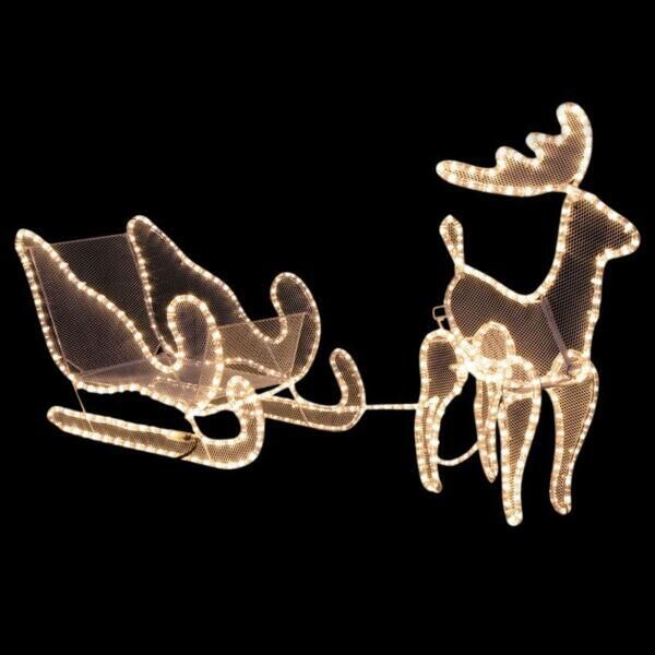 Renne et traineau Lumineux