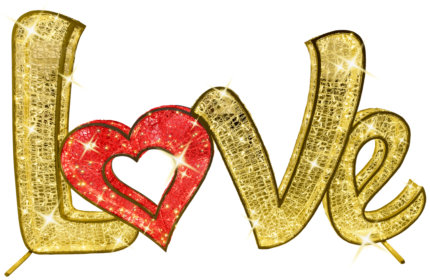 Grand lettrage LOVE Darlington