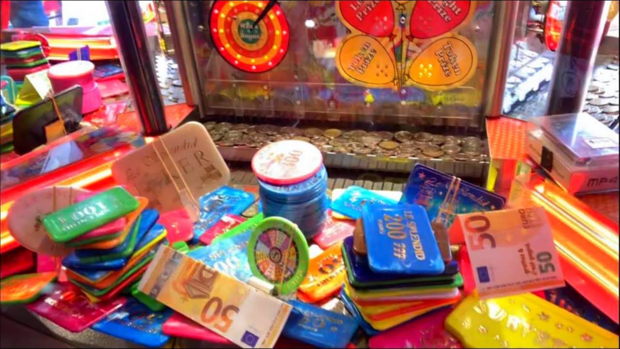 Cascade pousse pièces retro