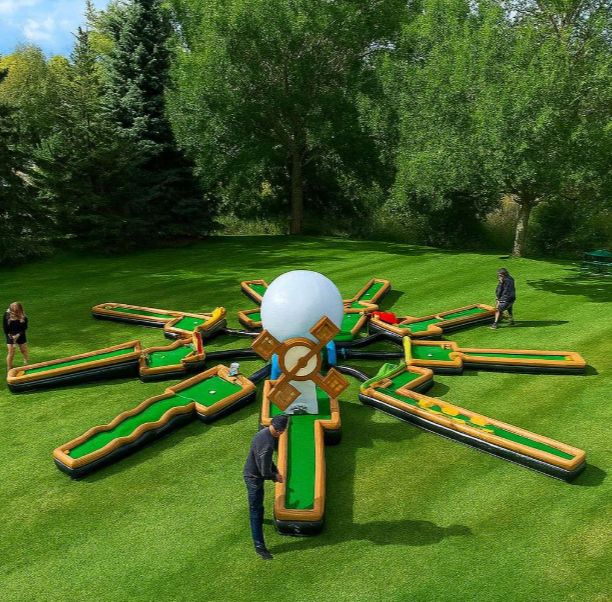 Gonflable Parcours Mini Golf