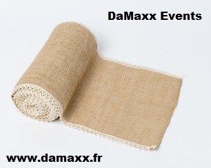 Chemin de table jute