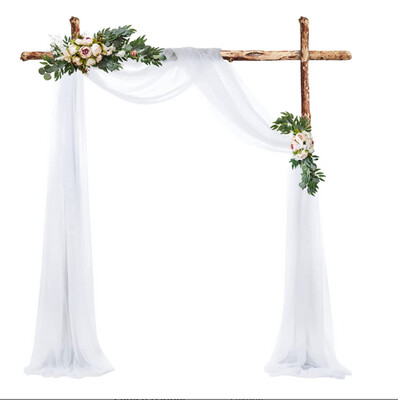 Tissu Voilage drapé blanc