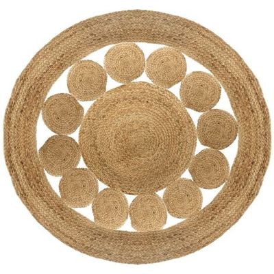 Tapis rond jute