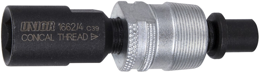 Crank puller for tapered thread