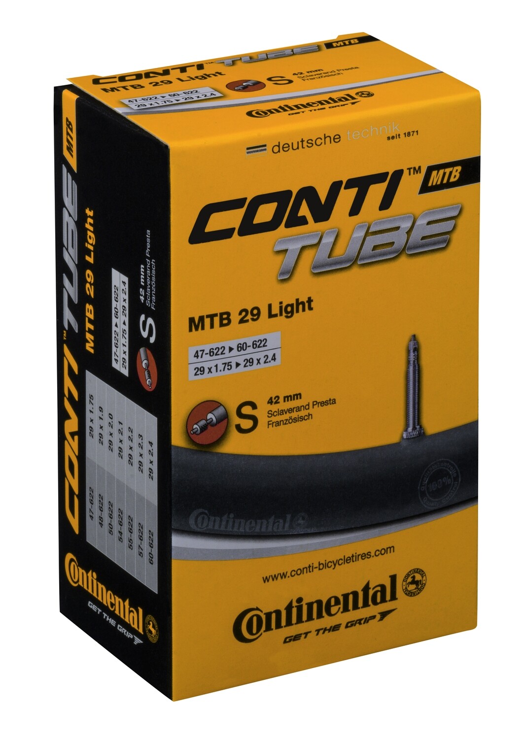Air Chambe presta  MTB 29&quot; 42mm 47/62-662
