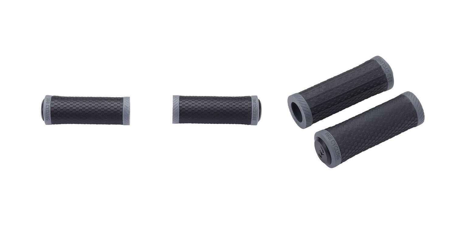 Poignees viper 92mm black/gres