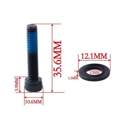 Brake adapter screw 1 pcs M6x30 mm