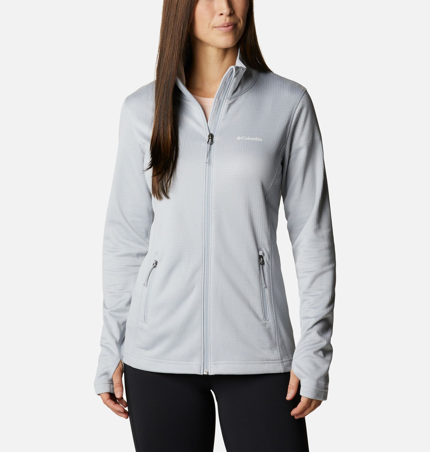 W Park View Grid Fleece Full Zip