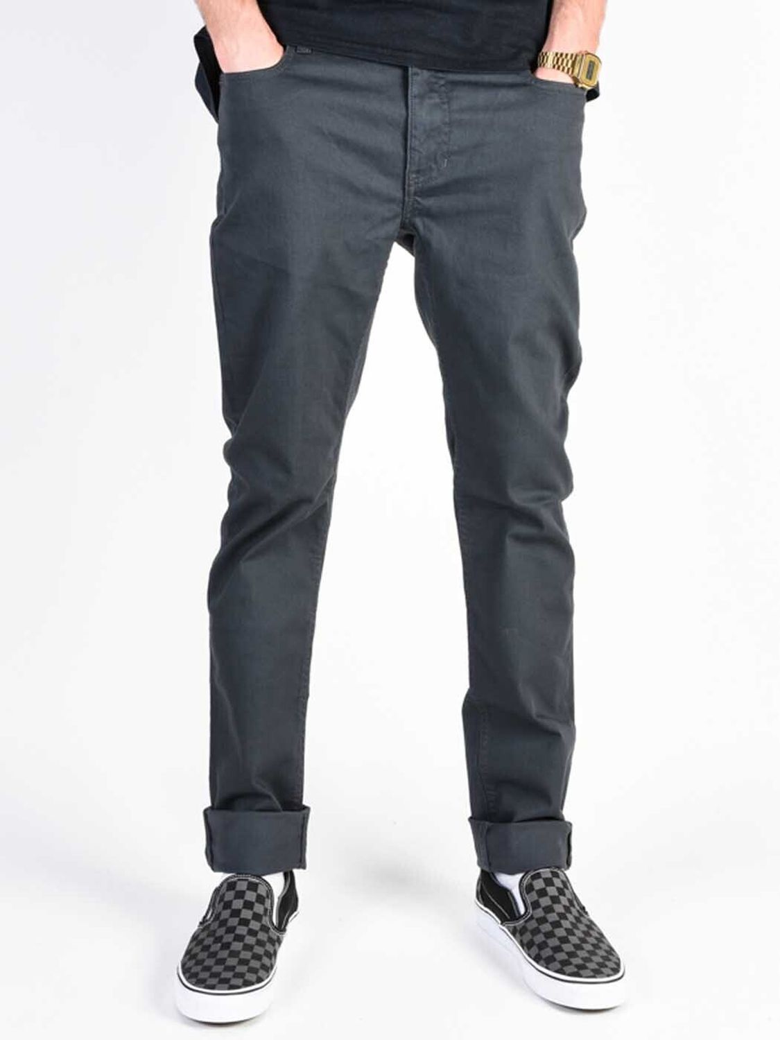 E01 Boy Color Jeans Asphalt