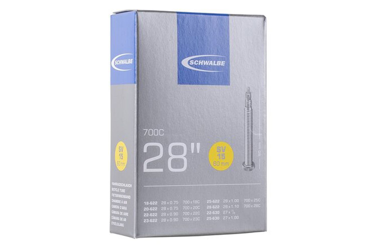 Road inner tube SV15 60 mm
