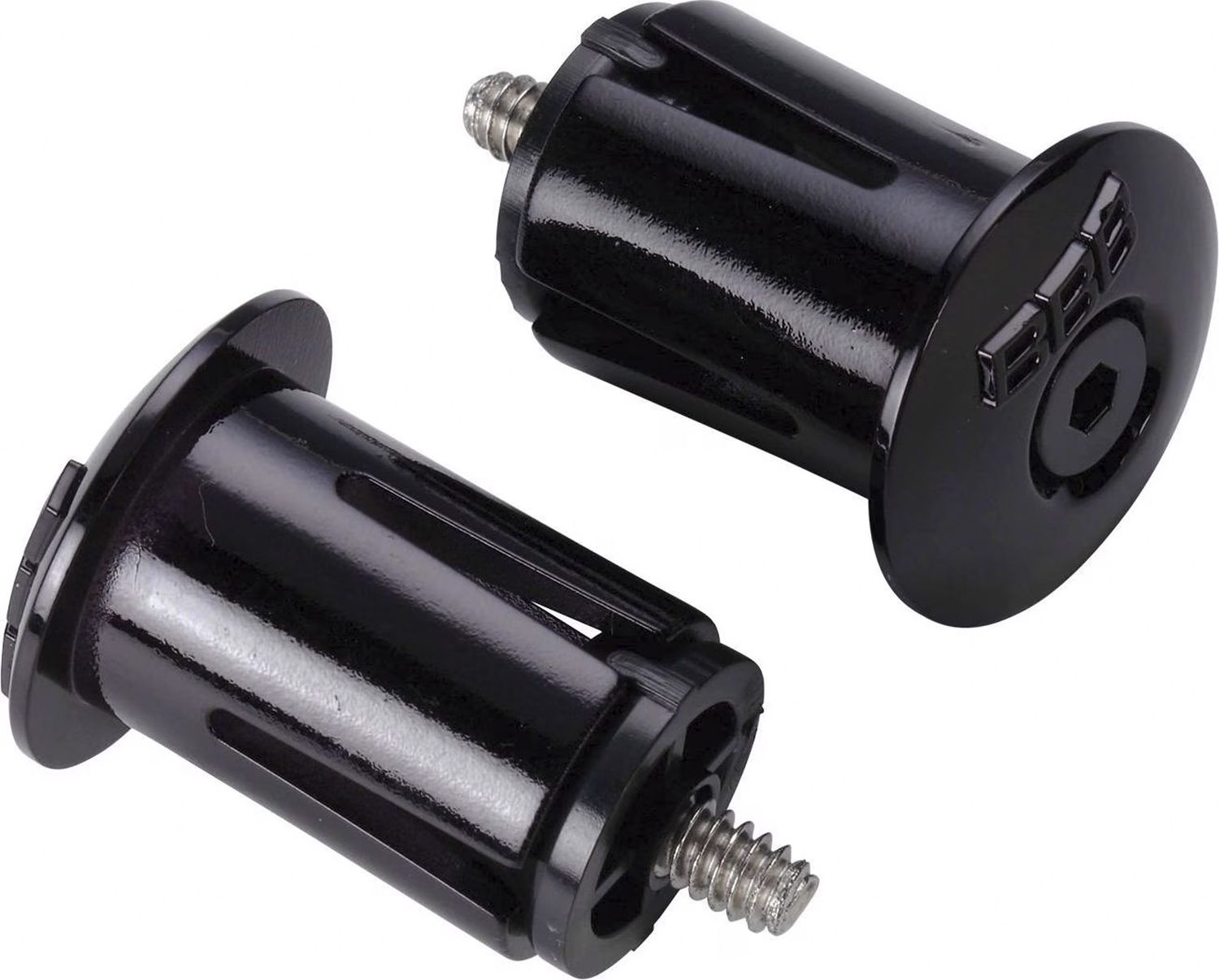 Handlebar end caps ScrewOn BHT-96, 2 pieces, black