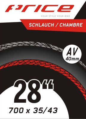 Inner tube 28&quot; AV 40 mm
