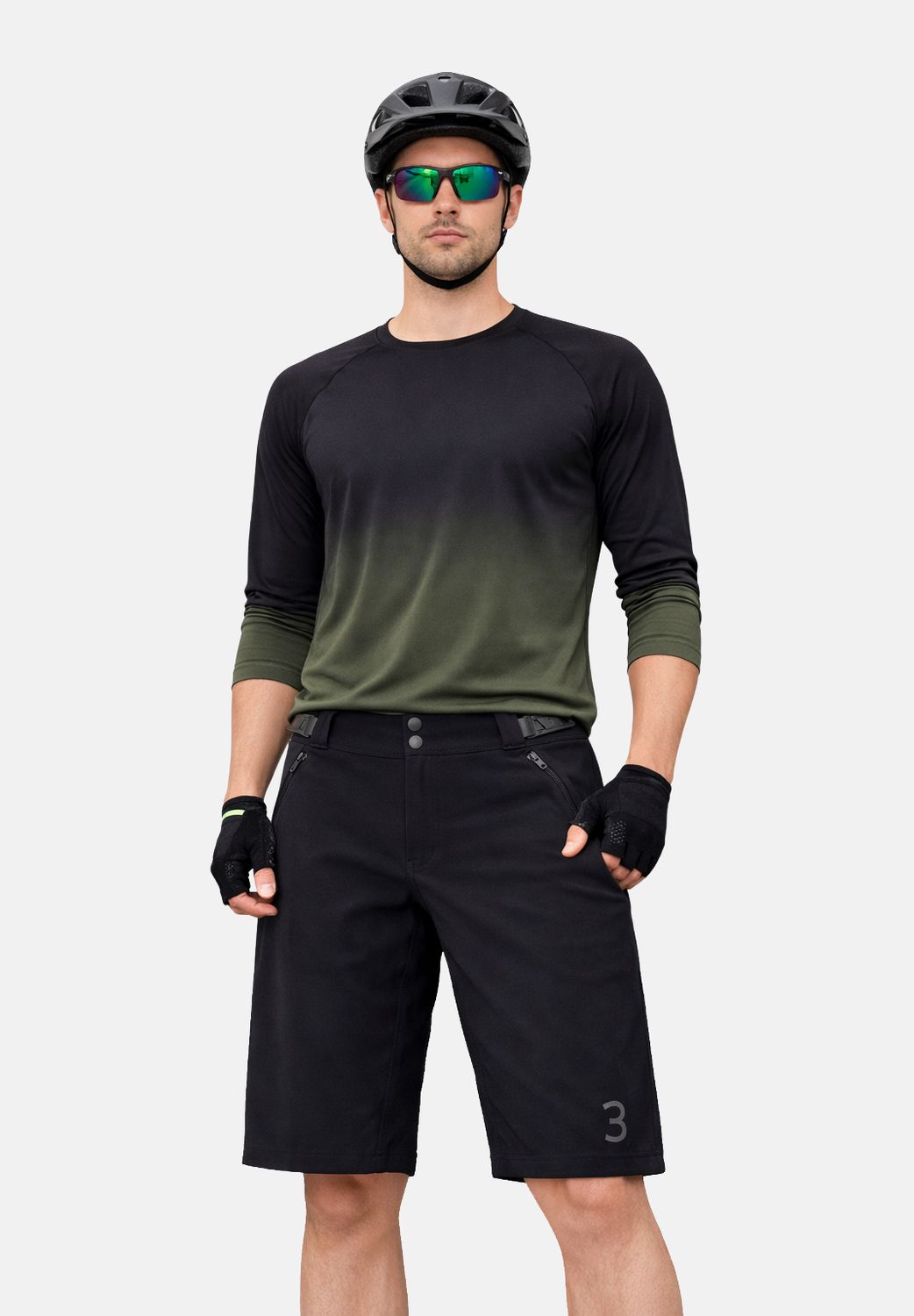 MTB Bike shorts Blast baggy style, Misura dei pantaloni: M, Colore: Black