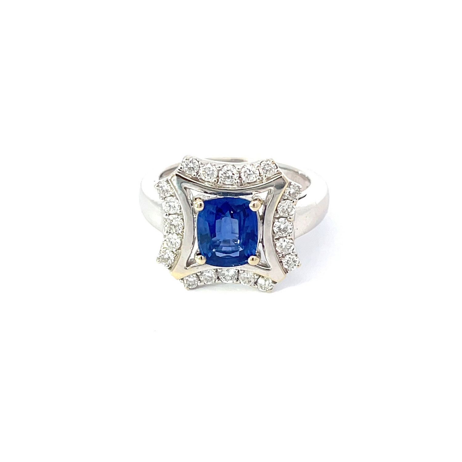 Sapphire And Diamond Ring, Size L