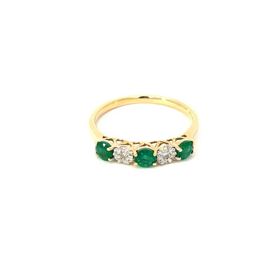 Emerald And Diamond Eternity Ring