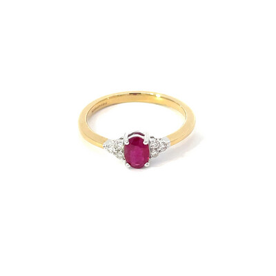 Ruby And Diamond Ring