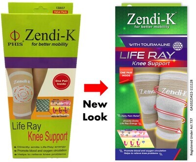 Zendi-K Life Ray Knee Support One Pair Promo Pack