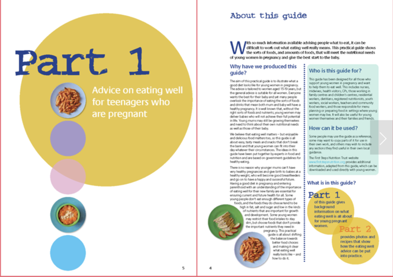 Eating Well in Pregnancy - Teenagers (Hard Copy) - Please enquire admin@firststepsnutrition.org