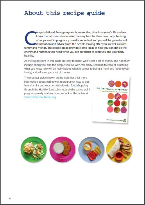Eating Well in Pregnancy, a recipe guide for teenagers (PDF/Digital Download only)