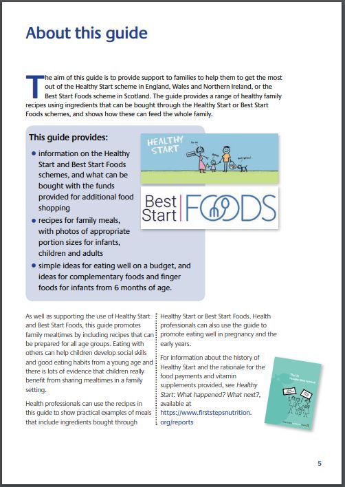 Healthy Start and Best Start Foods, A practical guide (PDF/Digital Download only)