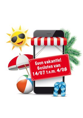 VERLOF. Bestellingen worden op 5 aug verzonden.