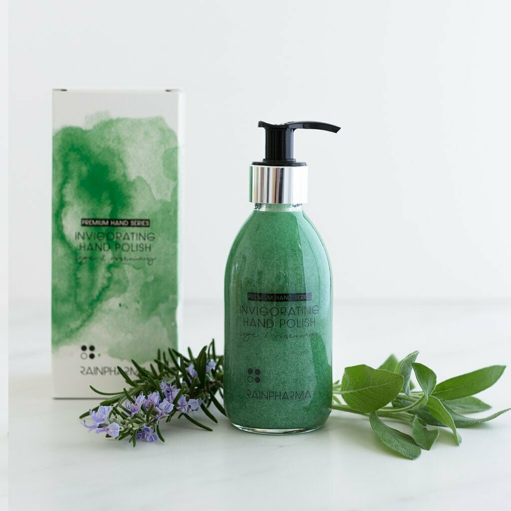 Hand scrub. /. Invigorating Hand Polish Sage &amp; Rosemary 200ml