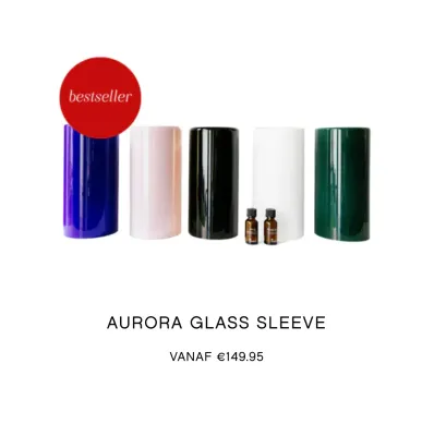 AURORA GLASS SLEEVE/ STOLP voor over jouw aurora diffuser