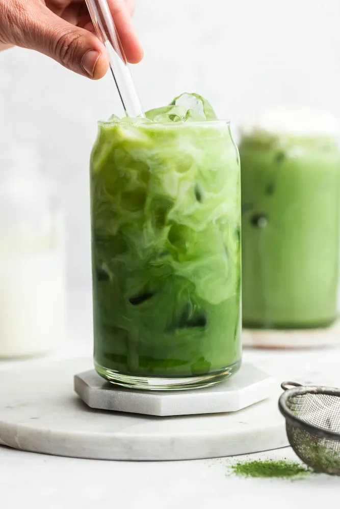 Vegan Matcha Mango Shake