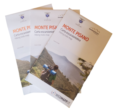 Carta escursionistica del Monte Pisano | Monte Pisano hiking map