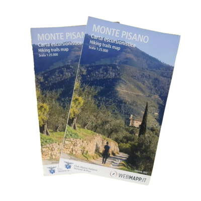 Carta escursionistica del Monte Pisano | Monte Pisano hiking map