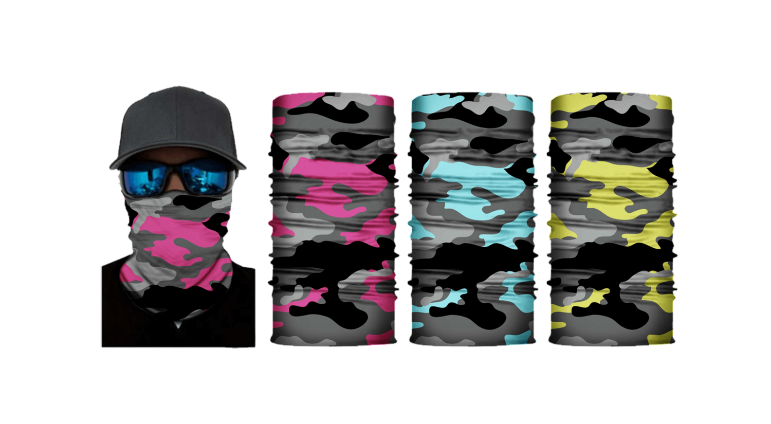 Multifunktions-tuch, Bandana 3er Bundle