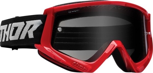 Combat Sand Racer Motorradbrille Quadbrille rot, getöntes Glas