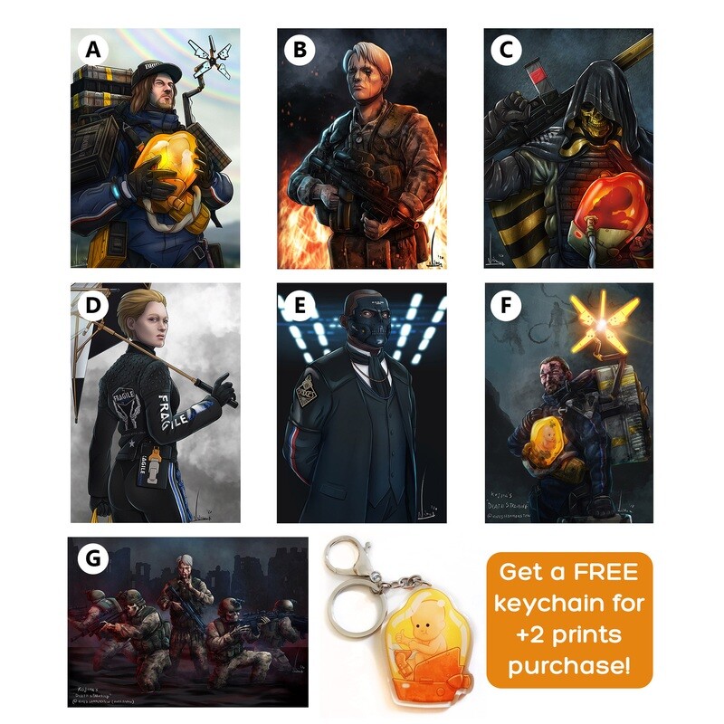 Death Stranding A4-A5 Prints - Keychain PROMO