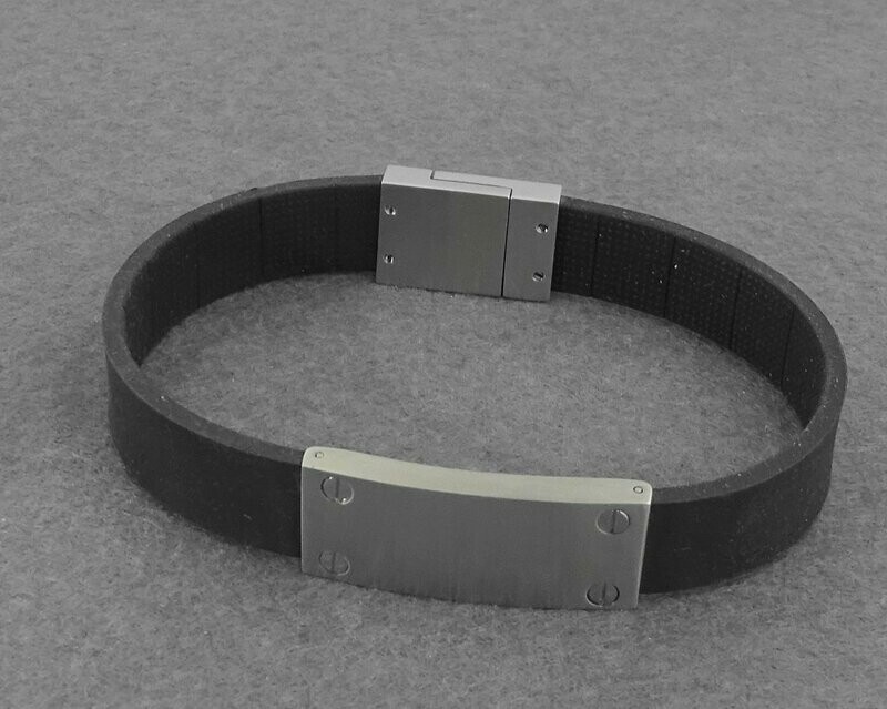JO-Armband Edelstahl/Silikon CMYB1024-1 JO-Armband Edelstahl/Silikon CMYB1024-1