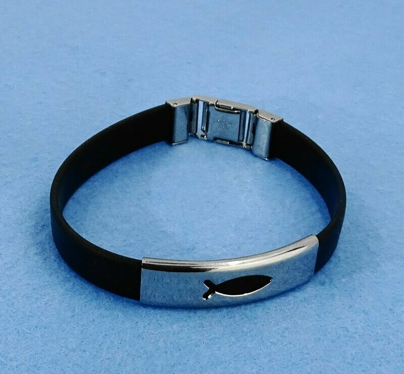 JO-Armband Edelstahl/Silikon 25029 JO-Armband Edelstahl/Silikon 25029