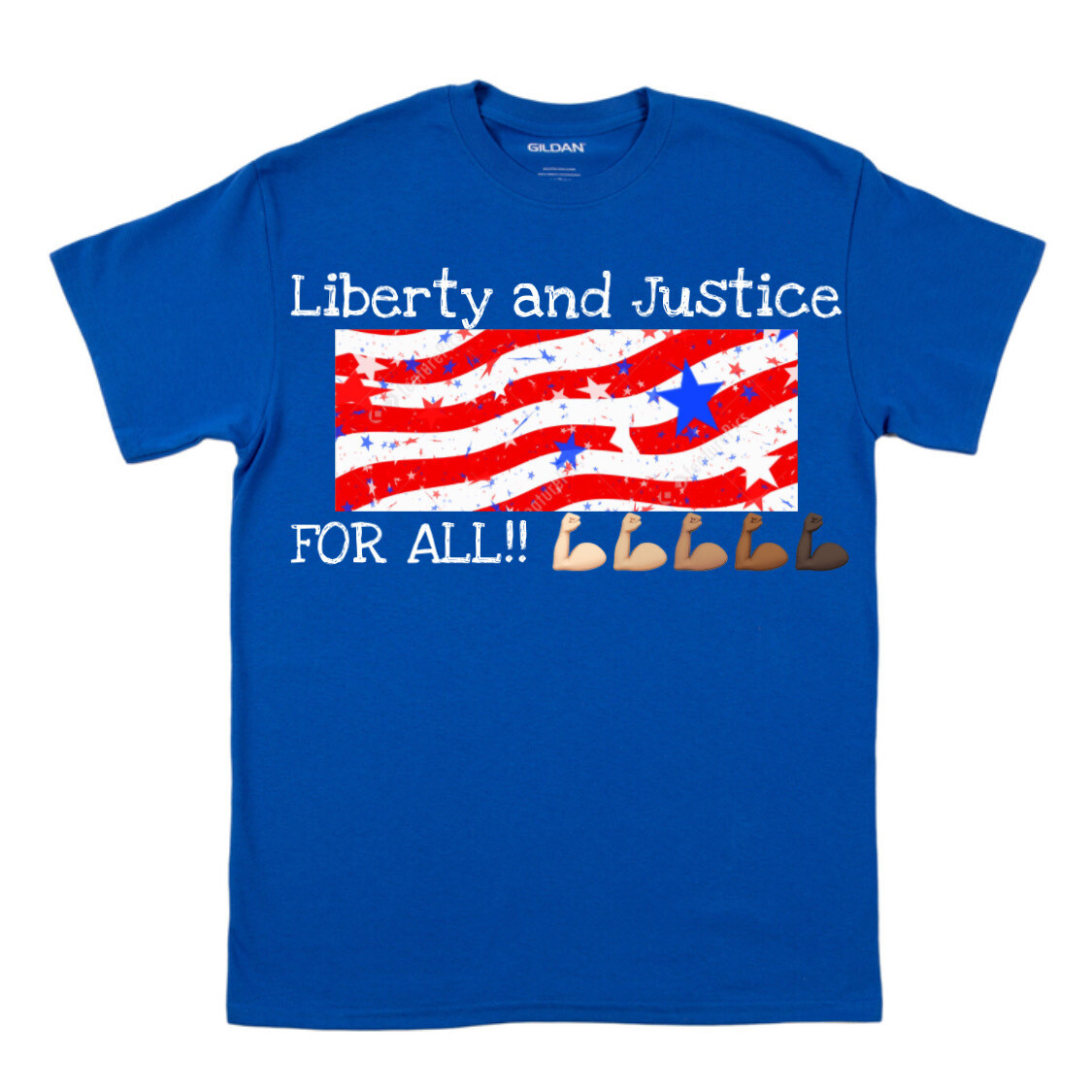 LIBERTY AND JUSTICE FOR ALL tshirt