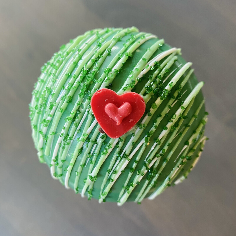 Large Grinch Chocolate Hot Cocoa Bomb