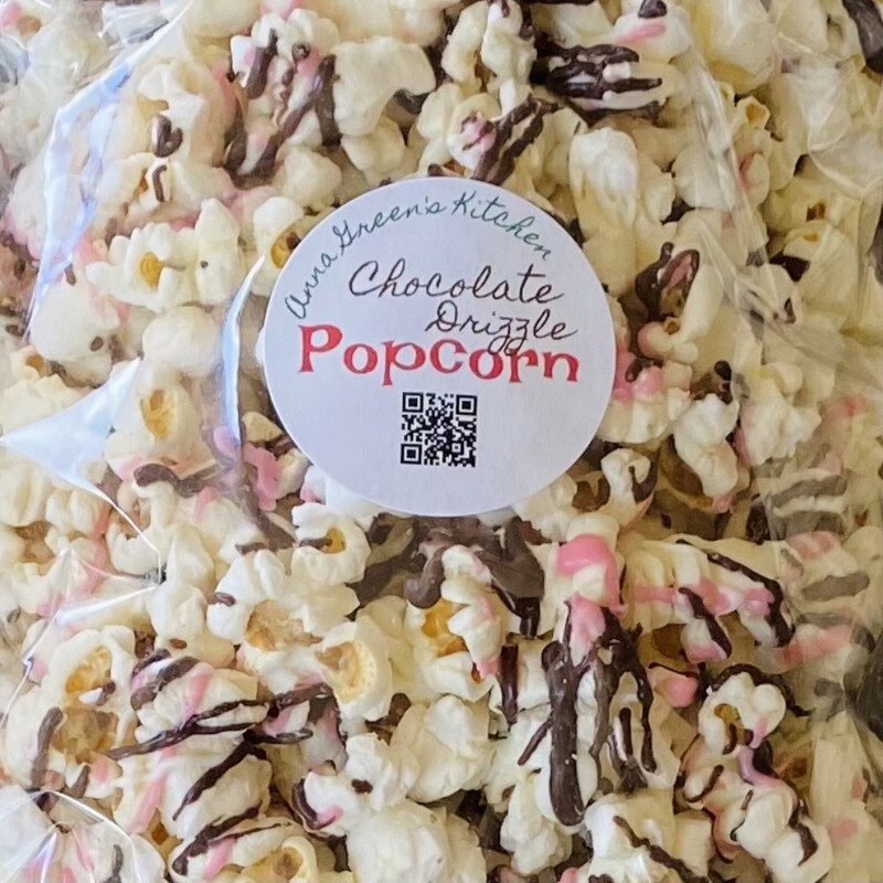 Chocolate Drizzled Popcorn