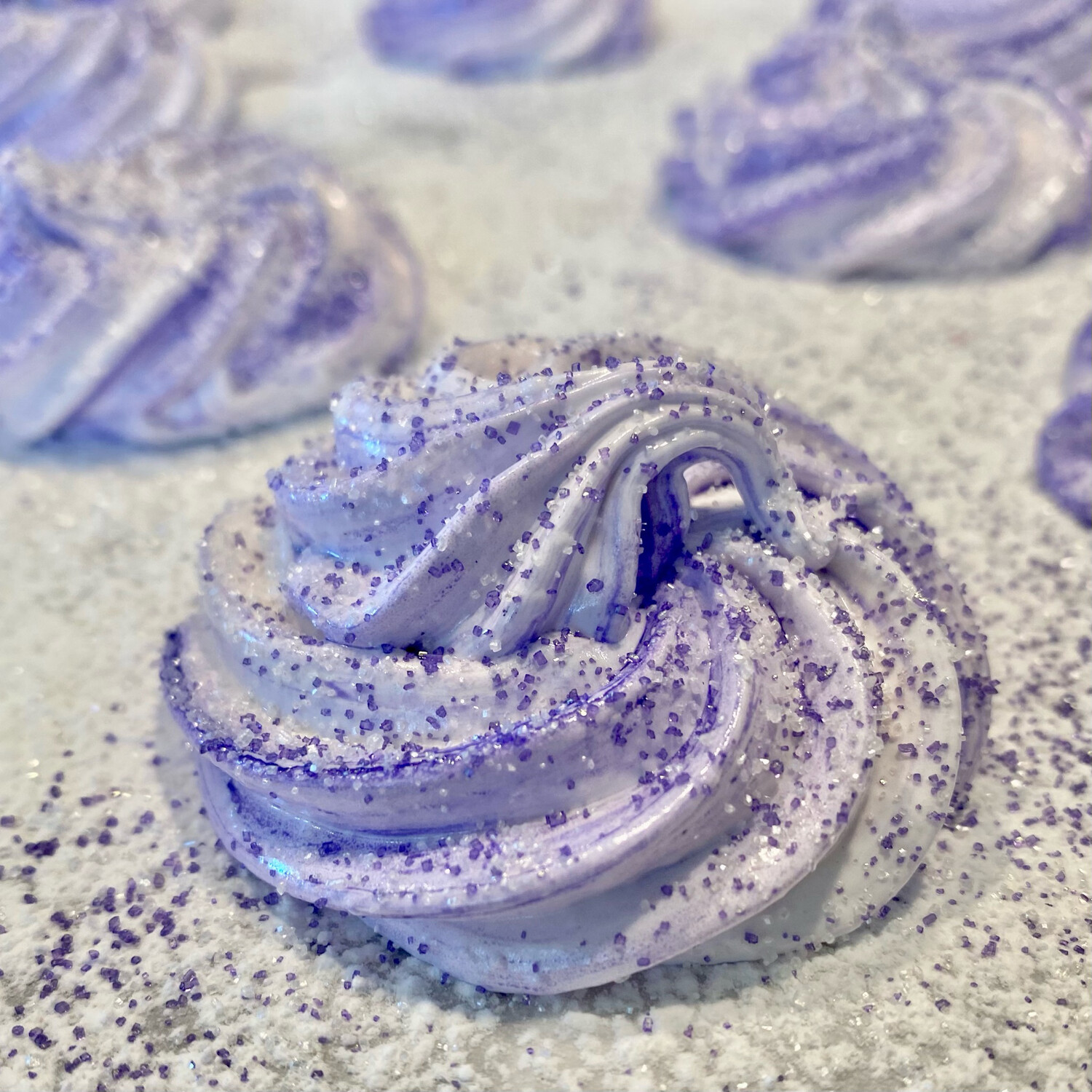 Honey Lavender Marshmallow Rosettes (qty 6)