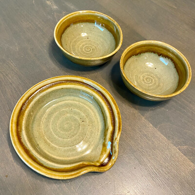 Spoon Rest &amp; Spice Dish Set