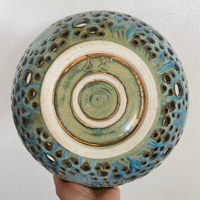 Large Carved Bowl
