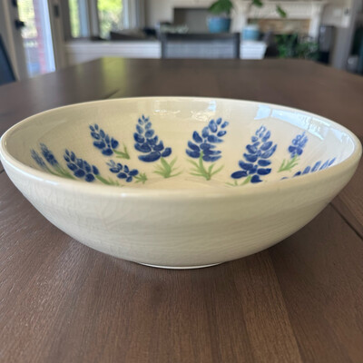Serving Bowl - Texas Bluebonnets 