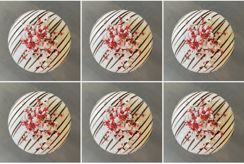 6-pack Large Peppermint Hot Cocoa Bombs (7cm Sphere)