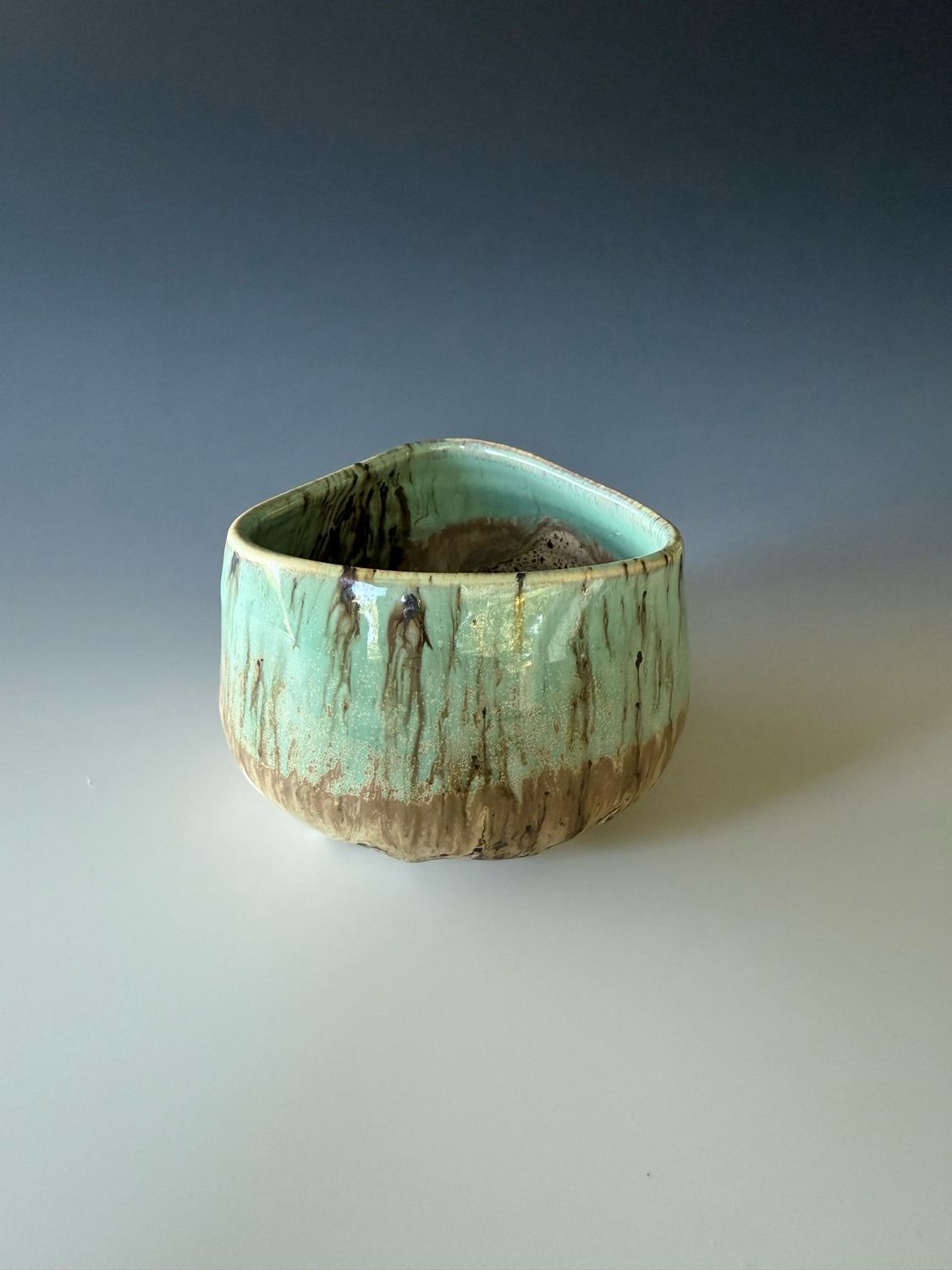 Small Triangular Bowl or Planter