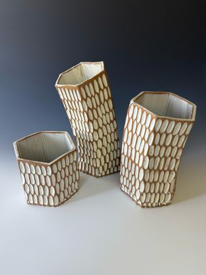 Three Piece Organic Carved Sculpture